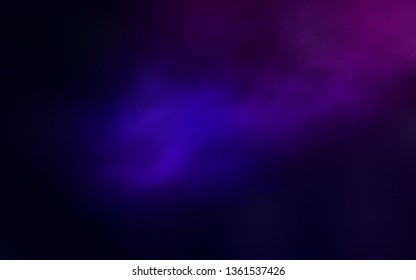 Dark Pink, Blue vector background with galaxy stars. Modern abstract illustration with Big Dipper stars. Best design for your ad, poster, banner.