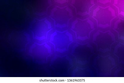 Dark Pink, Blue vector background with curved lines. Colorful geometric sample with gradient lines.  Abstract style for your business design.