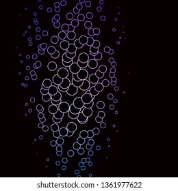 Dark Pink, Blue vector background with circles. Glitter abstract illustration with colorful drops. Pattern for wallpapers, curtains.
