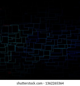Dark Pink, Blue vector background in polygonal style. New abstract illustration with rectangular shapes. Template for cellphones.