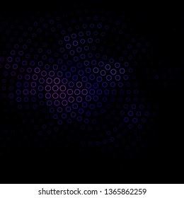 Dark Pink, Blue vector background with circles. Illustration with set of shining colorful abstract spheres. Pattern for wallpapers, curtains.