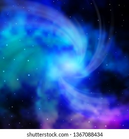 Dark Pink, Blue vector background with colorful stars. Colorful illustration in abstract style with gradient stars. Pattern for new year ad, booklets.