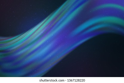 Dark Pink, Blue vector background with galaxy stars. Shining illustration with sky stars on abstract template. Pattern for futuristic ad, booklets.