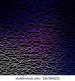 Dark Pink, Blue vector background with curved lines. Colorful illustration in abstract style with bent lines. Pattern for websites, landing pages.