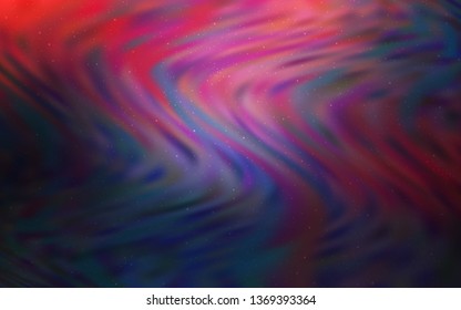 Dark Pink, Blue vector background with astronomical stars. Shining illustration with sky stars on abstract template. Smart design for your business advert.