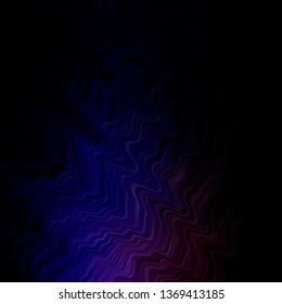 Dark Pink, Blue vector background with curved lines. Gradient illustration in simple style with bows. Pattern for busines booklets, leaflets