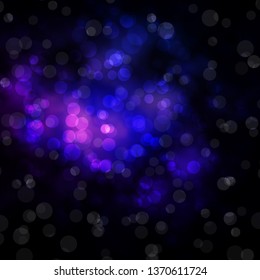 Dark Pink, Blue vector background with circles. Abstract colorful disks on simple gradient background. New template for your brand book.