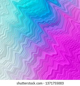 Dark Pink, Blue vector background with wry lines. Abstract gradient illustration with wry lines. Pattern for booklets, leaflets.