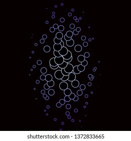 Dark Pink, Blue vector background with circles. Modern abstract illustration with colorful circle shapes. Pattern for business ads.
