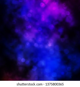 Dark Pink, Blue vector background with circles. Illustration with set of shining colorful abstract spheres. Pattern for booklets, leaflets.