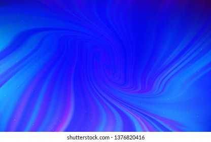 Dark Pink, Blue vector background with astronomical stars. Modern abstract illustration with Big Dipper stars. Pattern for futuristic ad, booklets.