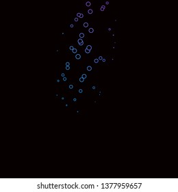 Dark Pink, Blue vector background with circles. Glitter abstract illustration with colorful drops. Pattern for business ads.