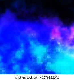 Dark Pink, Blue vector background with circles. Illustration with set of shining colorful abstract spheres. Design for posters, banners.
