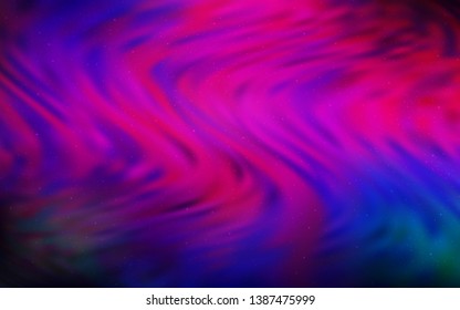 Dark Pink, Blue vector background with astronomical stars. Modern abstract illustration with Big Dipper stars. Pattern for astrology websites.