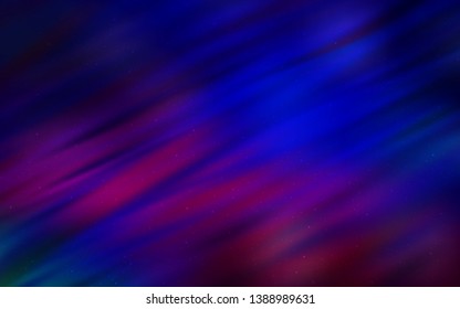 Dark Pink, Blue vector background with astronomical stars. Shining colored illustration with bright astronomical stars. Pattern for astronomy websites.