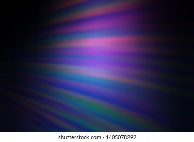 Dark Pink, Blue vector background with bent lines. A completely new colorful illustration in simple style. Brand new design for your ads, poster, banner.