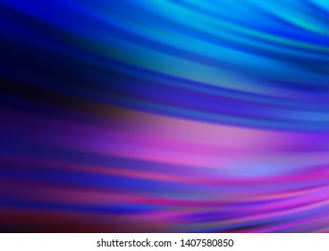 Dark Pink, Blue vector background with curved circles. A completely new color illustration in marble style. A completely new marble design for your business.