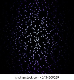 Dark Pink, Blue vector background with small and big stars. Blur decorative design in simple style with stars. Pattern for new year ad, booklets.