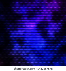 Dark Pink, Blue vector background with circles. Colorful illustration with gradient dots in nature style. Design for posters, banners.