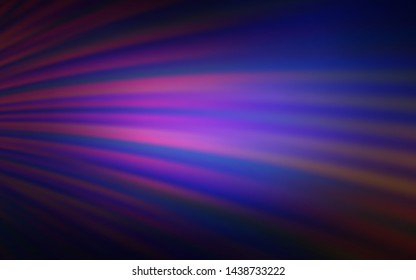 Dark Pink, Blue vector background with curved lines. Shining colorful illustration in simple style. Abstract design for your web site.
