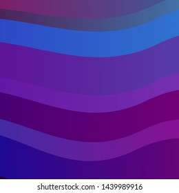 Dark Pink, Blue vector background with curved lines. Colorful geometric sample with gradient curves.  Template for your UI design.