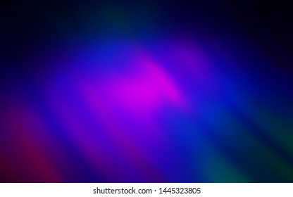 Dark Pink, Blue vector background with stright stripes. Lines on blurred abstract background with gradient. Template for your beautiful backgrounds.