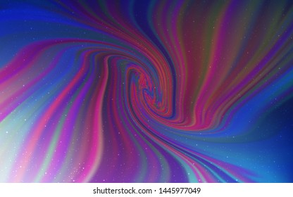 Dark Pink, Blue vector background with galaxy stars. Shining colored illustration with bright astronomical stars. Pattern for astrology websites.