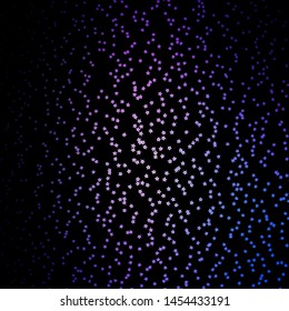 Dark Pink, Blue vector background with small and big stars. Shining colorful illustration with small and big stars. Theme for cell phones.