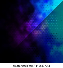 Dark Pink, Blue vector background with circles. Glitter abstract illustration with colorful drops. Pattern for wallpapers, curtains.