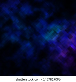 Dark Pink, Blue vector background in polygonal style. Modern design with rectangles in abstract style. Template for cellphones.