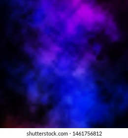 Dark Pink, Blue vector background with clouds. Abstract illustration with colorful gradient clouds. Pattern for your commercials.