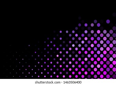 Dark Pink, Blue vector background with bubbles. Illustration with set of shining colorful abstract circles. Completely new template for your brand book.