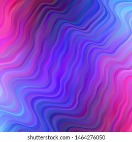 Dark Pink, Blue vector background with lines. Colorful illustration in abstract style with bent lines. Pattern for websites, landing pages.