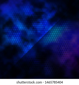 Dark Pink, Blue vector background with circles. Glitter abstract illustration with colorful drops. Design for posters, banners.