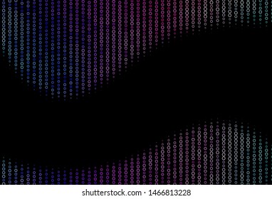 Dark Pink, Blue vector background with hexagons. Design in abstract style with hexagons. New template for your brand book.