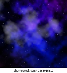 Dark Pink, Blue vector background with colorful stars. Colorful illustration with abstract gradient stars. Pattern for websites, landing pages.