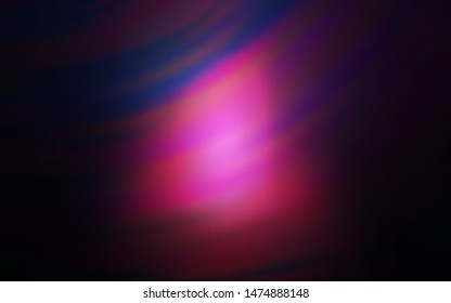Dark Pink, Blue vector background with wry lines. A sample with colorful lines, shapes. A completely new template for your design.