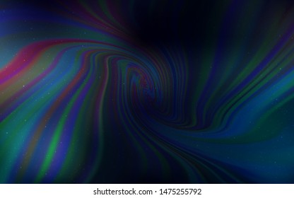 Dark Pink, Blue vector background with galaxy stars. Space stars on blurred abstract background with gradient. Pattern for astronomy websites.