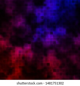 Dark Pink, Blue vector background with rectangles. New abstract illustration with rectangular shapes. Pattern for commercials, ads.