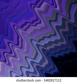 Dark Pink, Blue vector background with bows. Colorful geometric sample with gradient curves.  Pattern for busines booklets, leaflets