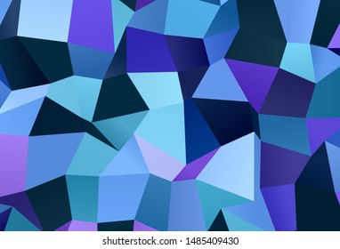 Dark Pink, Blue vector background with rectangles. Illustration with set of colorful rectangles. Smart design for your business advert.