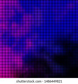 Dark Pink, Blue vector background in polygonal style. Illustration with a set of gradient rectangles. Modern template for your landing page.