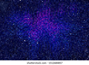 Dark Pink, Blue vector background in polygonal style. Modern abstract illustration with colorful rectangles. Best design for your ad, poster, banner.