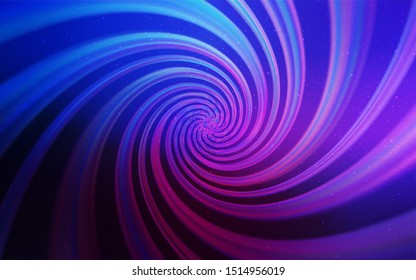 Dark Pink, Blue vector background with astronomical stars. Blurred decorative design in simple style with galaxy stars. Pattern for astronomy websites.