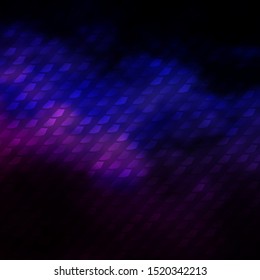 Dark Pink, Blue vector background with rectangles. Abstract gradient illustration with colorful rectangles. Template for cellphones.