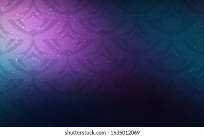 Dark Pink, Blue vector background with triangles. Modern abstract illustration with colorful triangles. Template for wallpapers.