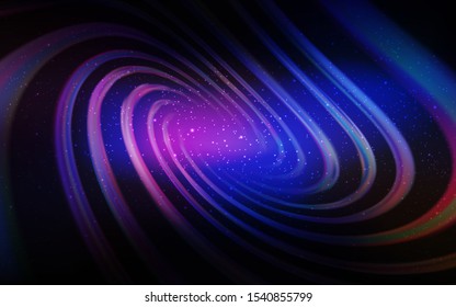 Dark Pink, Blue vector background with galaxy stars. Modern abstract illustration with Big Dipper stars. Pattern for astrology websites.