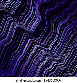 Dark Pink, Blue vector background with wry lines. A shining illustration, which consists of curved lines. A new texture for your  ad, booklets, leaflets.