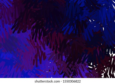 Dark Pink, Blue vector background with straight lines. Modern geometrical abstract illustration with Lines. Pattern for ads, posters, banners.