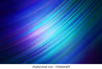 Dark Pink, Blue vector background with galaxy stars. Blurred decorative design in simple style with galaxy stars. Pattern for astrology websites.